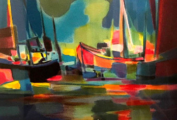 Les Cargos 1996 Limited Edition Print - Marcel Mouly Les Cargos 1996 Limited Edition Print - Marcel Mouly