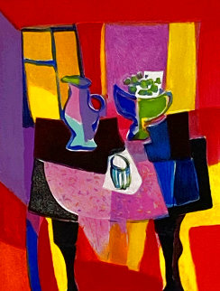 La Nappe Rose Ornee 2000 Limited Edition Print - Marcel Mouly La Nappe Rose Ornee 2000 Limited Edition Print - Marcel Mouly