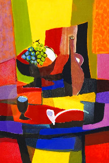 Raisins Verts Et Pipe En Terre 2000 Limited Edition Print - Marcel Mouly Raisins Verts Et Pipe En Terre 2000 Limited Edition Print - Marcel Mouly