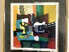 Guitare Compotier Nappe Bleue 1995 HS Limited Edition Print by Marcel Mouly - 1