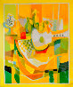 Le Grande Guitare Blanc 1992 - Huge Limited Edition Print by Marcel Mouly - 0