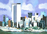 World Trade Center: Battery Park 2004 - New York - Twin Towers - NYC Limited Edition Print by Marcel Mouly - 0