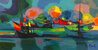 Le Mouillage Aux Nuages Roses - Framed Limited Edition Print by Marcel Mouly - 0