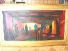Dans Le Souk 1987 47x23 Original Painting by Marcel Mouly - 1 Dans Le Souk 1987 47x23 Original Painting by Marcel Mouly - 1