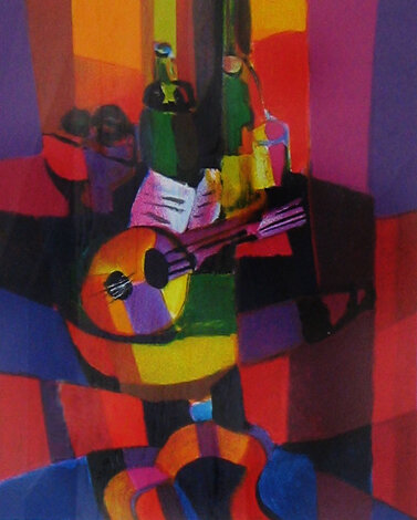 Mandoline a La Partition Limited Edition Print - Marcel Mouly