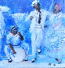 Baile De Bomba Y Plena Nocturno 1980 24x36 Original Painting by Ivan Moura - 2