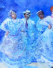 Baile De Bomba Y Plena Nocturno 1980 24x36 Original Painting by Ivan Moura - 3