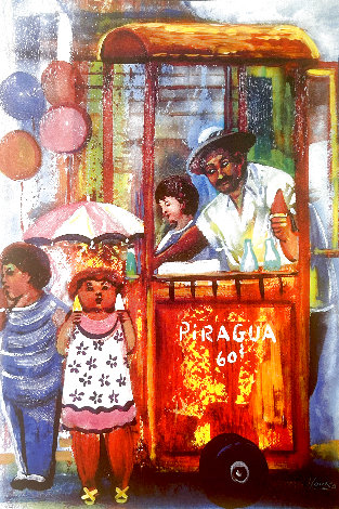 Piraguero 18x12 - Puerto Rico Original Painting - Ivan Moura