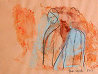 Man Woman Watercolor 1969 20x17 Watercolor by Max Shertz - 3