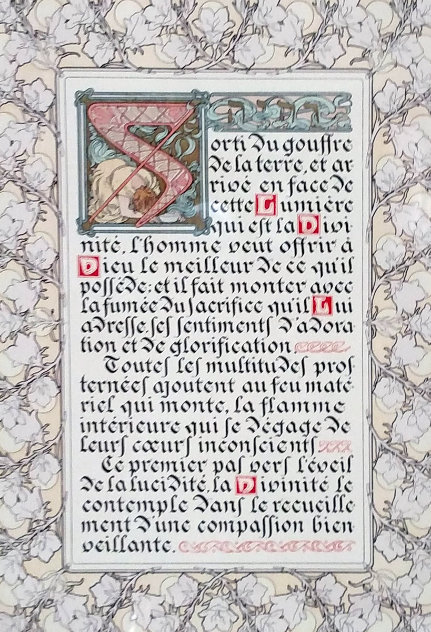 Le Pater - Sorti Du Gouffre De La Terre 1899 Limited Edition Print by Alphonse Mucha