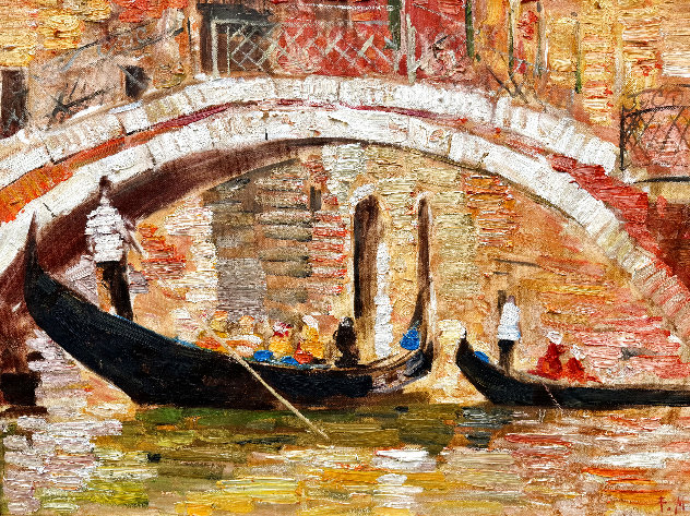Ponte Minich  2017 30x34 - Venice, Italy Original Painting by Fedor Mukhin