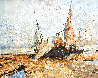 Tired Sails 2015 23x27 Original Painting by Olga Mukhina - 0