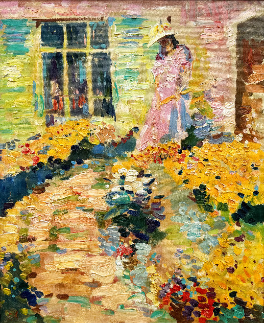 In the Garden 2014 34x30 Original Painting by Olga Mukhina