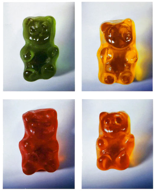 Gummy Bears - Framed  Suite of Four 2002 HS Photography by Vik Muniz