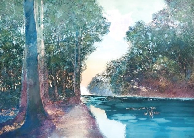 Riverine - Huge 41x53 Limited Edition Print by Don Munz