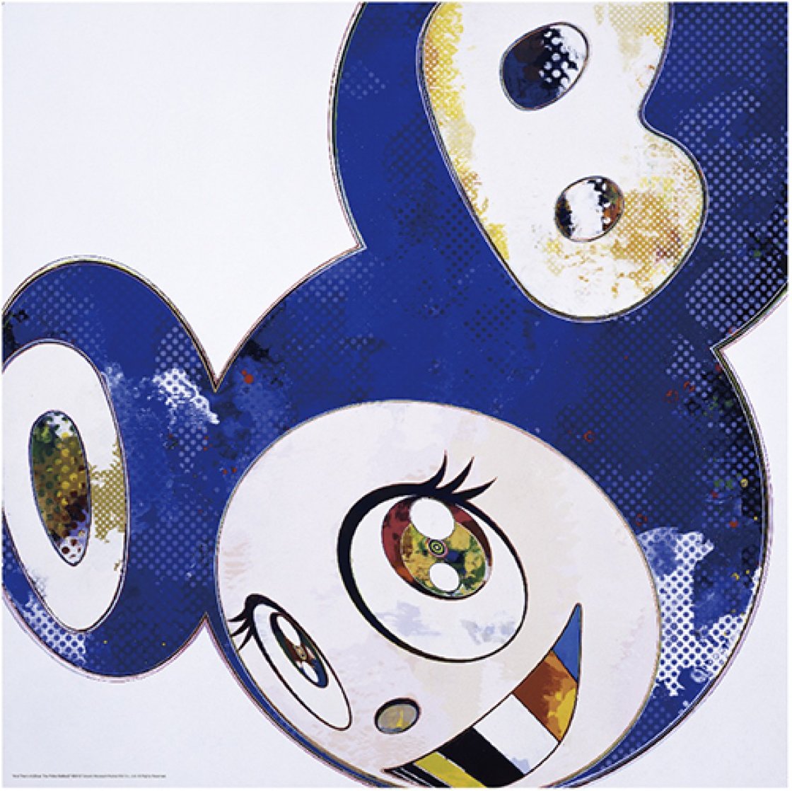 And Then X 6 (Blue: The Polke Method) 2016 Limited Edition Print by Takashi Murakami