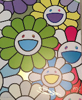 A Little Flower Painting: Yellow, White, And Purple Flowers  Limited Edition Print by Takashi Murakami - 3