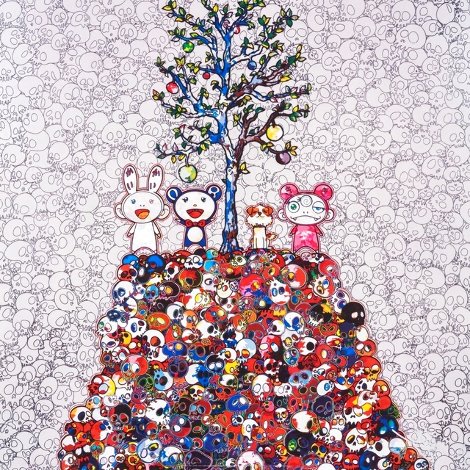 Kaikai, Kiki, Dob And Pom Atop the Mound of Dead 2013 Limited Edition Print - Takashi Murakami