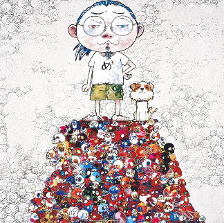 Pom & Me: on the Red Mound of the Dead 2013 Limited Edition Print - Takashi Murakami
