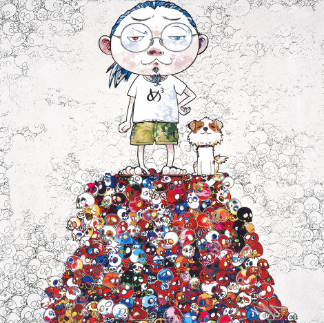 Pom and Me: on the Red Mound of the Dead 2013 Limited Edition Print - Takashi Murakami