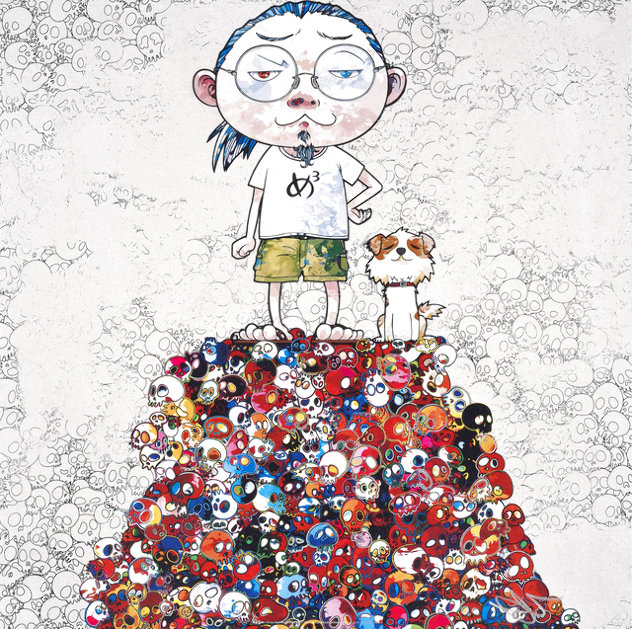 Pom and Me: on the Red Mound of the Dead 2013 Limited Edition Print by Takashi Murakami