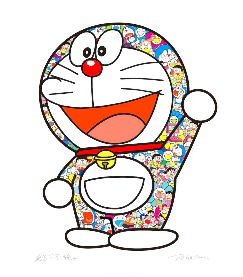 Doraemon Here We Go! 2020 Limited Edition Print by Takashi Murakami