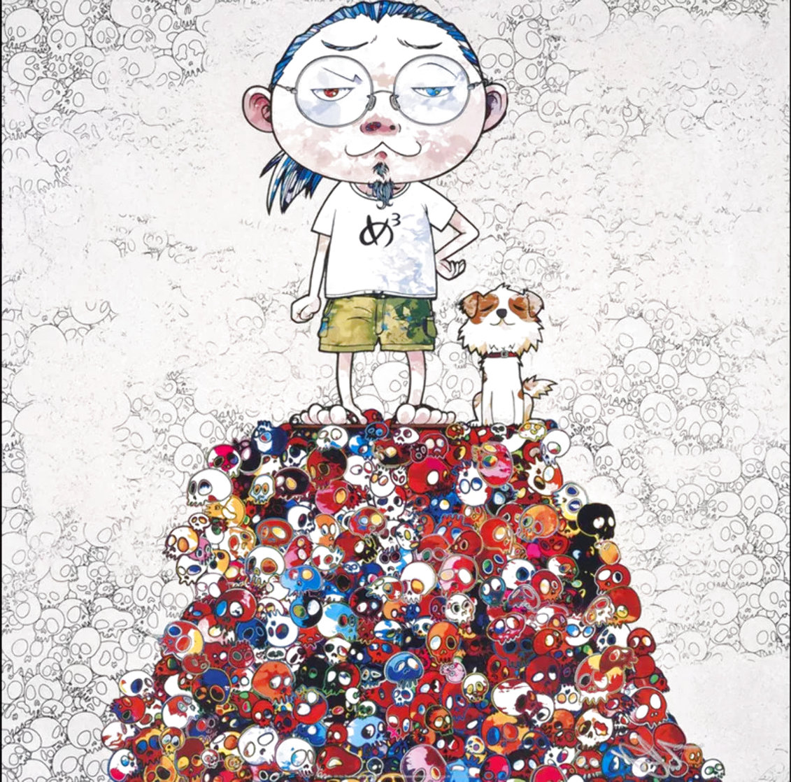 Pom and Me: on the Red Mound of Death Limited Edition Print by Takashi Murakami