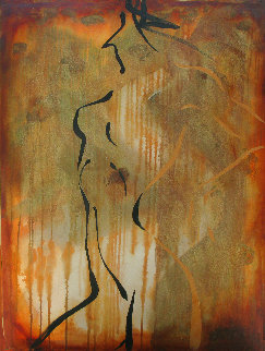 Looking Back 2004 40x30 Super Huge Original Painting - Elaine Murphy Looking Back 2004 40x30 Super Huge Original Painting - Elaine Murphy