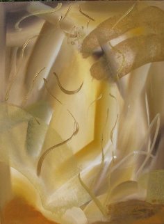 Golden Glow 2004 40x30 Huge Original Painting - Elaine Murphy