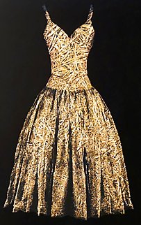 Dress Straw Mixed Media Sculpture 2000 50 in Sculpture - Todd Murphy Dress Straw Mixed Media Sculpture 2000 50 in Sculpture - Todd Murphy