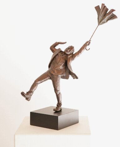 Weathering the Storm Bronze Sculpture 2018 20 in Sculpture - Andrew Myers