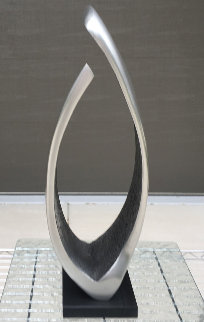 Introspect Unique Aluminum Sculpture 1996 22 in Sculpture - James C. Myford 