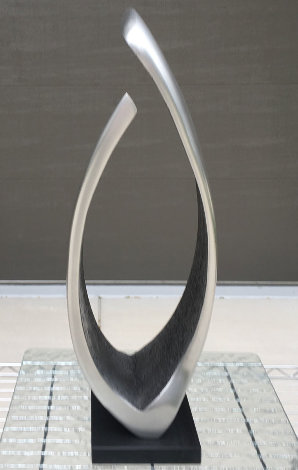 Introspect Unique Aluminum Sculpture 1996 22 in Sculpture - James C. Myford