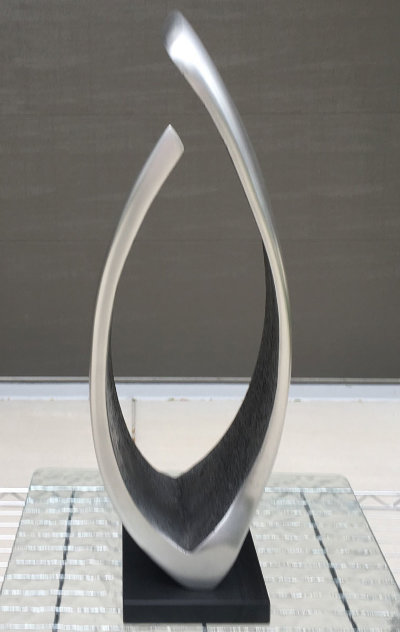 Introspect Unique Aluminum Sculpture 1996 22 in Sculpture by James C. Myford