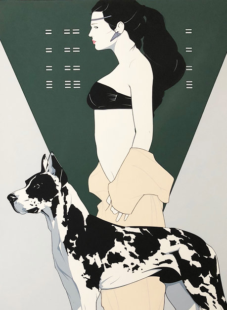 Great Dane 1981 Limited Edition Print - Patrick Nagel