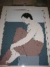 Seated Man AP 1981 Limited Edition Print by Patrick Nagel - 1