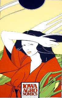 Iowa Agronomics 1978 Limited Edition Print - Patrick Nagel Iowa Agronomics 1978 Limited Edition Print - Patrick Nagel