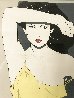Yellow Dress 1980 - Huge HS Limited Edition Print by Patrick Nagel - 3