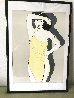 Yellow Dress 1980 - Huge HS Limited Edition Print by Patrick Nagel - 1