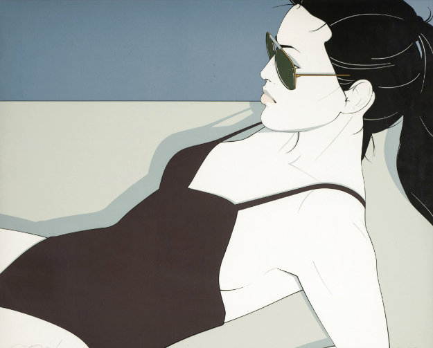 Shades 1982 Limited Edition Serigraph by Patrick Nagel - For Sale
