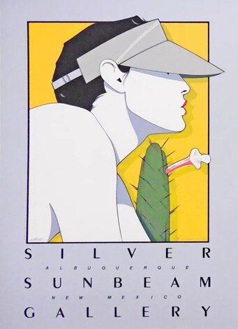 Silver Sunbeam Poster 1979 - New Mexico - HS Limited Edition Print - Patrick Nagel