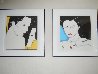 Diptych 1983 Limited Edition Print by Patrick Nagel - 2