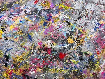 Stylistic Device 2012 78x78 Original Painting - Linda Naili Stylistic Device 2012 78x78 Original Painting - Linda Naili