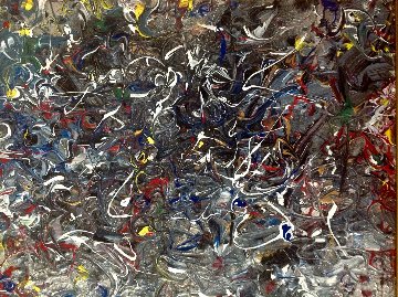 Emotional Ebulience 2017 29x29 Original Painting - Linda Naili Emotional Ebulience 2017 29x29 Original Painting - Linda Naili