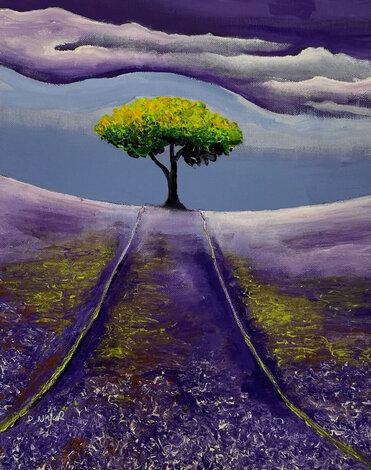 Purple Gaze 2021 Limited Edition Print - David Najar