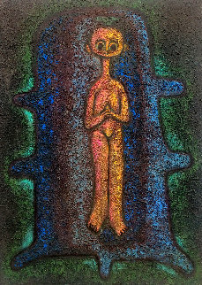 Paz Interior 1996 39x32 Original Painting - Hector Najera Paz Interior 1996 39x32 Original Painting - Hector Najera
