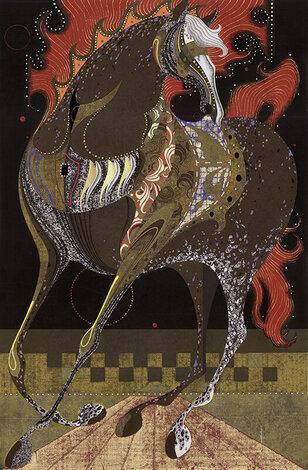 Blazing Mane B 1987 Limited Edition Print - Tadashi Nakayama