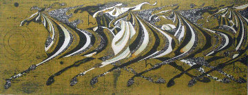 Seven Galloping Horses 1968 Limited Edition Print - Tadashi Nakayama Seven Galloping Horses 1968 Limited Edition Print - Tadashi Nakayama