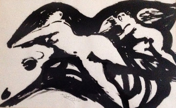 Europa And the Bull 1967 28x20 Early Works on Paper (not prints) - Reuben Nakian Europa And the Bull 1967 28x20 Early Works on Paper (not prints) - Reuben Nakian