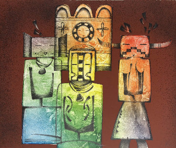 Ancient Images 1980 Limited Edition Print - Dan Namingha Ancient Images 1980 Limited Edition Print - Dan Namingha